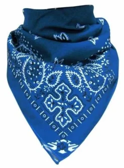 Outlet Paisley Blue - Bandana huivi Hippikamaa|Rockabilly