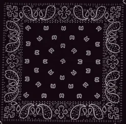 Discount Paisley Dark Brown - Bandana huivi Kantri & Western|Bandanat