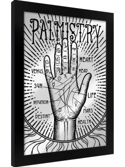 New Palmistry - Kehystetty peili peltikyltti Goottikamaa|Peilit