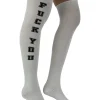 Sale F You - Ylipolvensukat, white/black Urban Wear Katukamaa|Punk!
