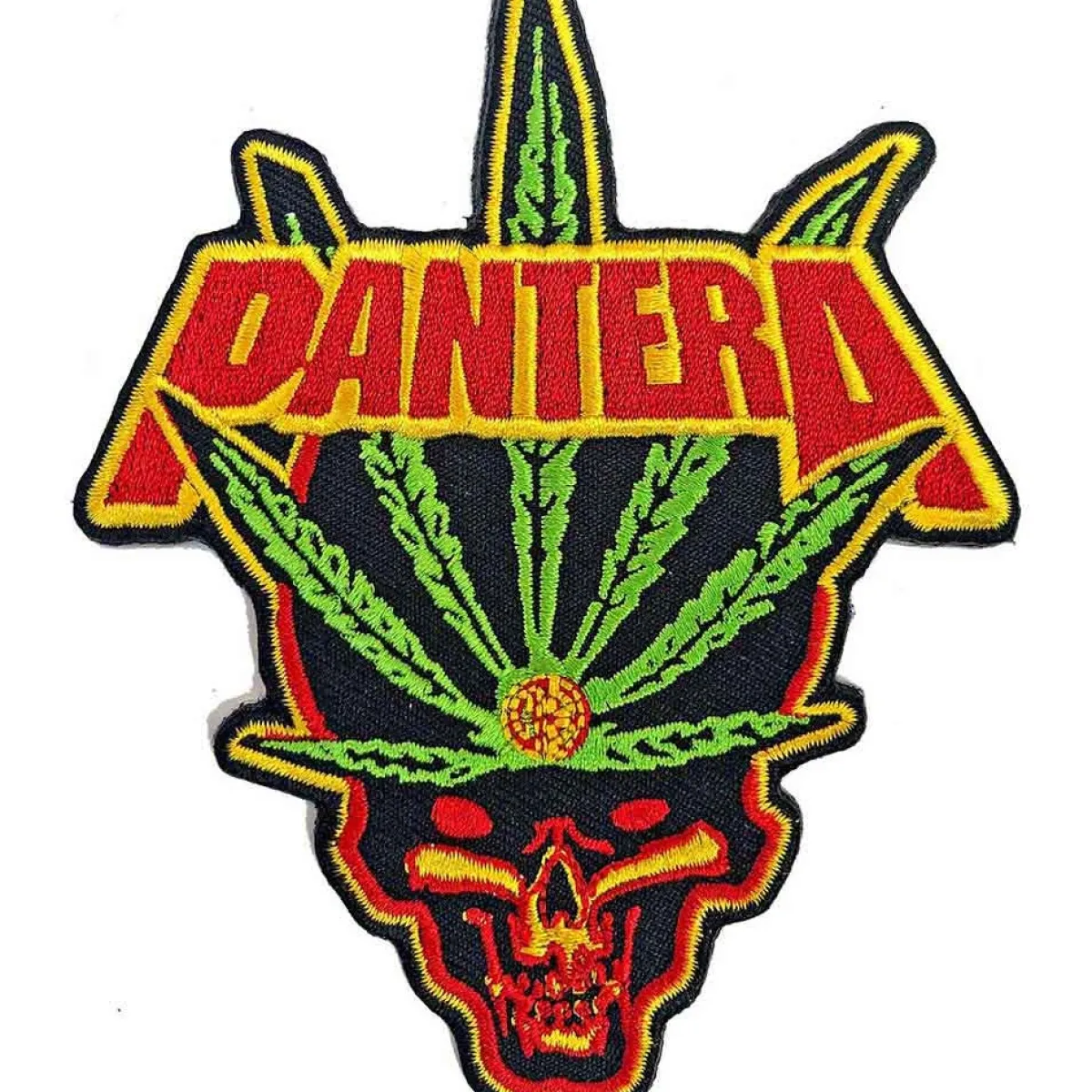 Clearance Pantera Leaf Skull - Kangasmerkki Kangasmerkit|Pantera