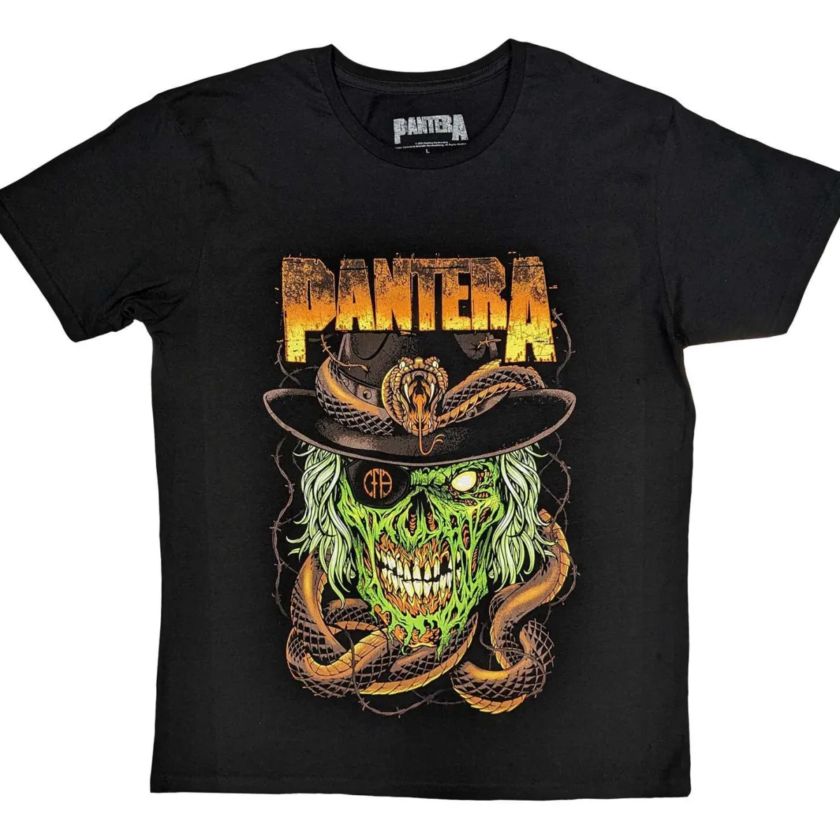 Hot Pantera Snake & Skull - T-Paita T-Paidat|Bändipaidat