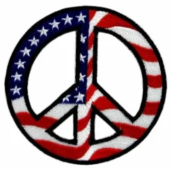 Online Peace USA - Kangasmerkki Hippikamaa|Kangasmerkit