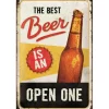 Discount Peltikyltti 20x30cm - The Best Beer is an Open One Seinäkyltit & Taulut|Isälle