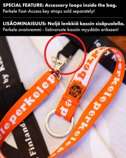 Clearance Perkele kangaskassi, Musta Goottikamaa|Festarikamaa