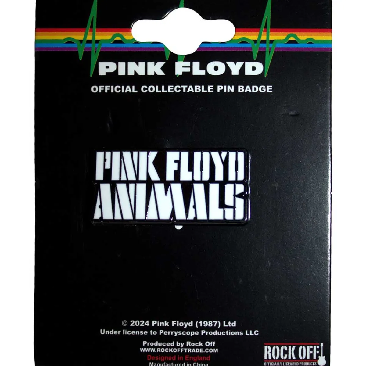 Outlet Pink Floyd: Animals mono text logo - Pinssi Pink Floyd|Pinssit Ja Rintanapit