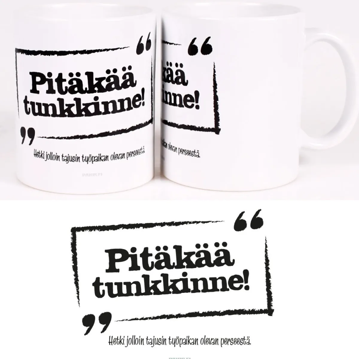 Pitäkää tunkkinne!- Muki Huumorimukit