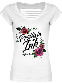 Outlet Pretty in Ink - naisten t-paita Rockabilly|T-Paidat