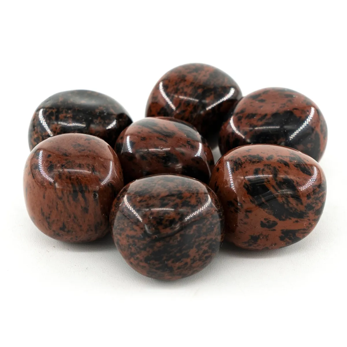 Outlet Punainen Obsidiaani - Rumpuhiottu 20-30mm Rumpuhiotut Kivet|Obsidiaani