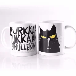 Purkkaa Tukkaan - Muki Huumorimukit|Kissamukit