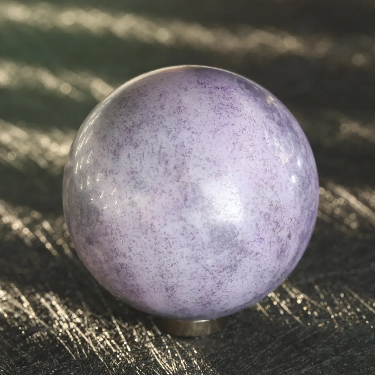 Hot Purple Mica pallo, 4cm Kiviesineet