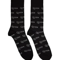 Clearance Queen: Logo Repeat Mono- Nilkkasukat Queen|Sukat
