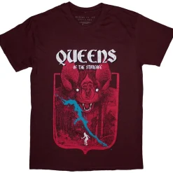 Best Queens of the Stone Age: Bat -T-paita, maroon red T-Paidat|Bändipaidat