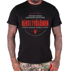 Online Rehti työläinen -T-paita Asenne T-Paidat