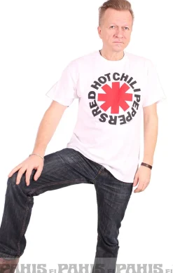New RHCP Asterisk - T-paita, valkoinen T-Paidat|Bändipaidat