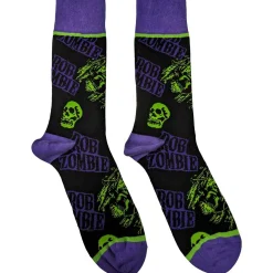 Sale Rob Zombie: Skull face green/purple - Nilkkasukat Rock´N´Roll Lifestyle|Sukat