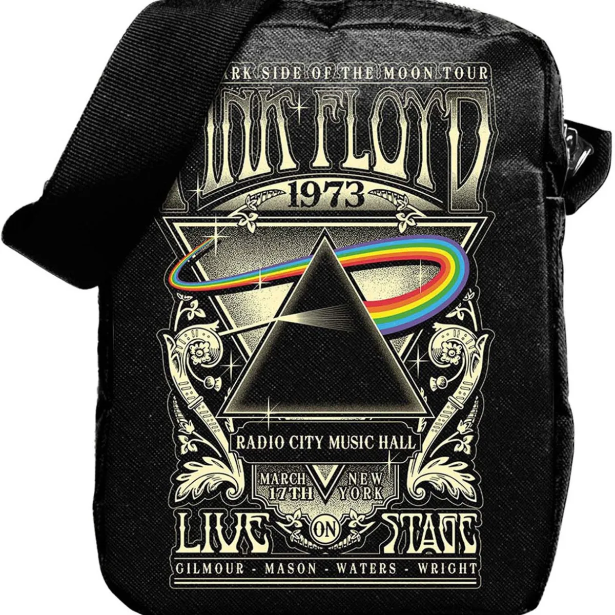 Sale Pink Floyd: 1973 Live – Crossbody-laukku Pink Floyd|Hippikamaa