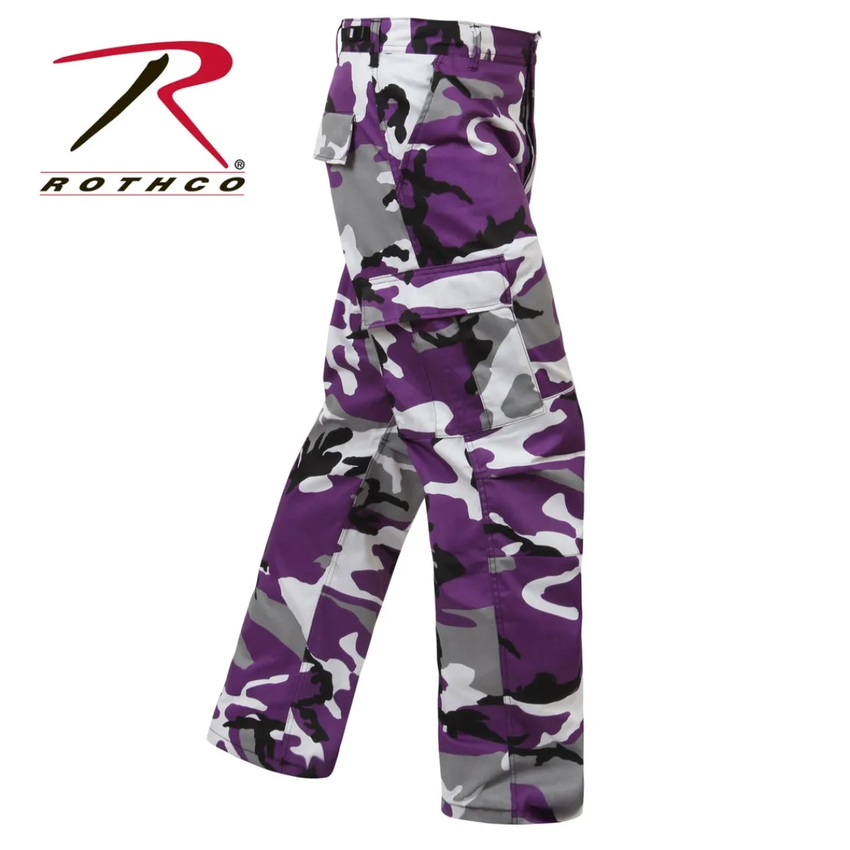 Hot Color Camo BDU - Reisitaskuhousut, ultra violet Reisitaskuhousut|Camot