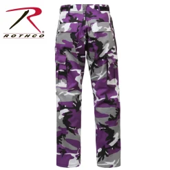 Hot Color Camo BDU - Reisitaskuhousut, ultra violet Reisitaskuhousut|Camot