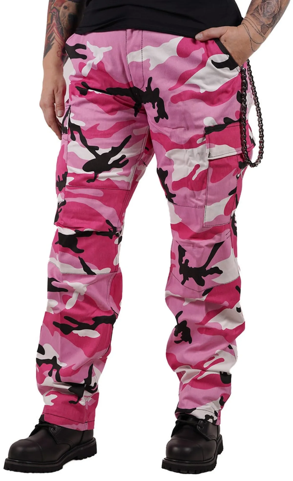 Best Color Camo BDU - Reisitaskuhousut, pink camo Reisitaskuhousut|Camot