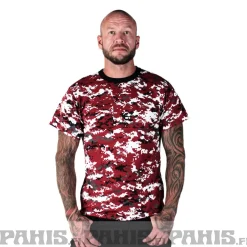 Online Digital Red Camo - T-paita T-Paidat|Camot