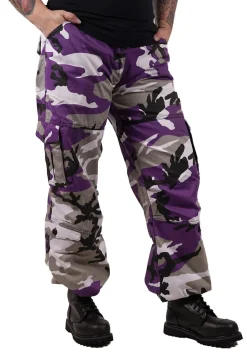Best Paratrooper Colored Camo - Naisten reisitaskuhousut, ultra violet Reisitaskuhousut|Urban Wear Katukamaa
