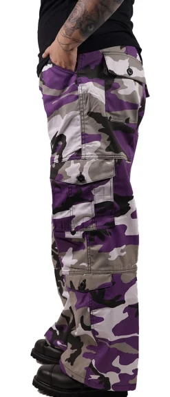 Best Paratrooper Colored Camo - Naisten reisitaskuhousut, ultra violet Reisitaskuhousut|Urban Wear Katukamaa
