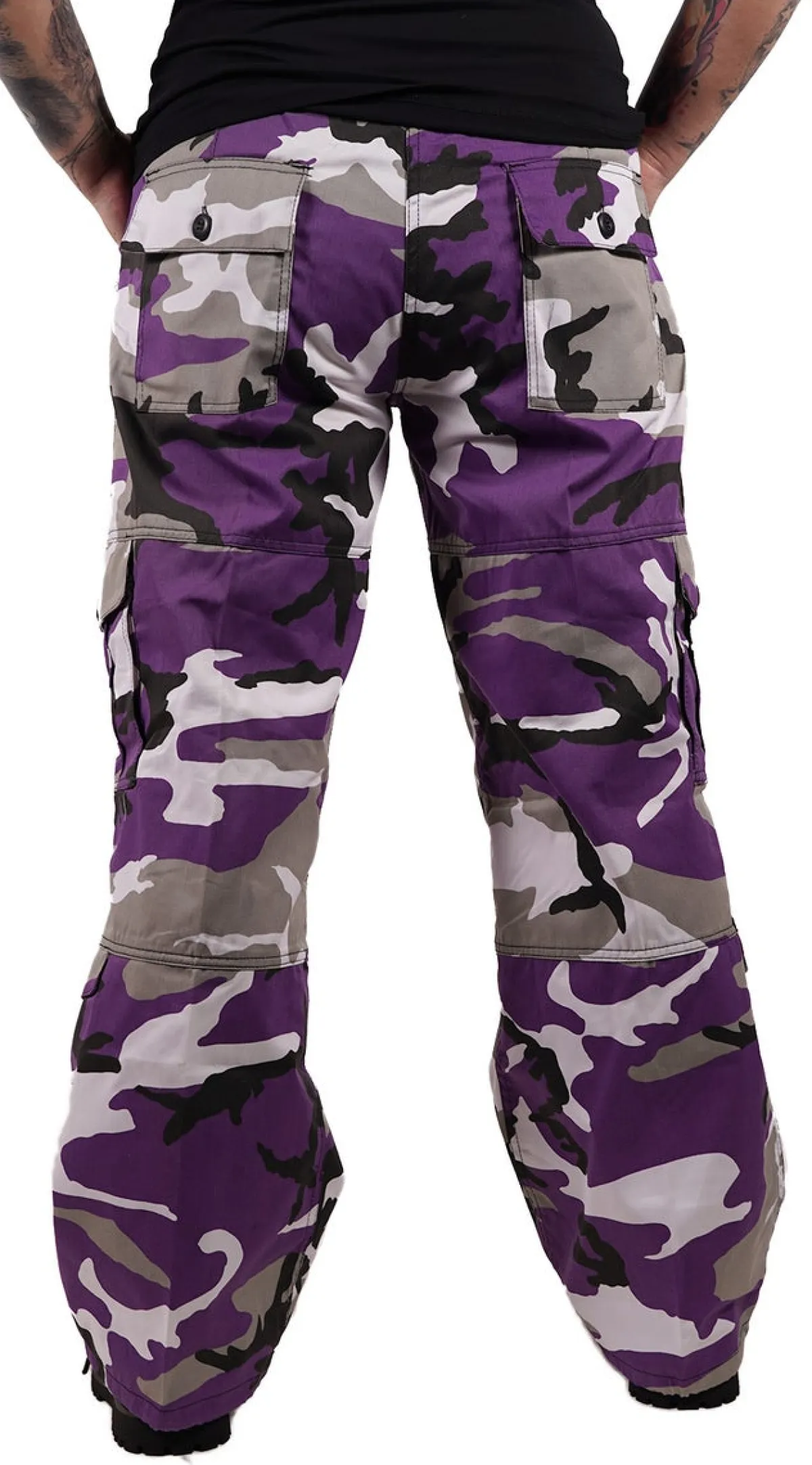 Best Paratrooper Colored Camo - Naisten reisitaskuhousut, ultra violet Reisitaskuhousut|Urban Wear Katukamaa