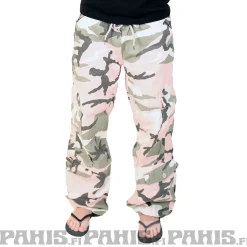 Outlet Pink Camo Vintage - Naisten reisitaskuhousut Reisitaskuhousut|Camot