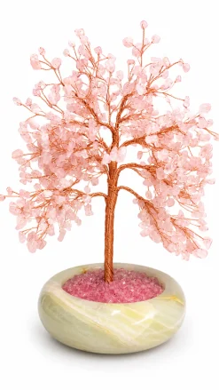 Clearance Ruusukvartsi - Kristallipuu, 25 cm Kiviesineet|Ruusukvartsi