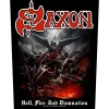 Hot Saxon: Hell, fire and damnation - Selkämerkki Saxon|Selkämerkit