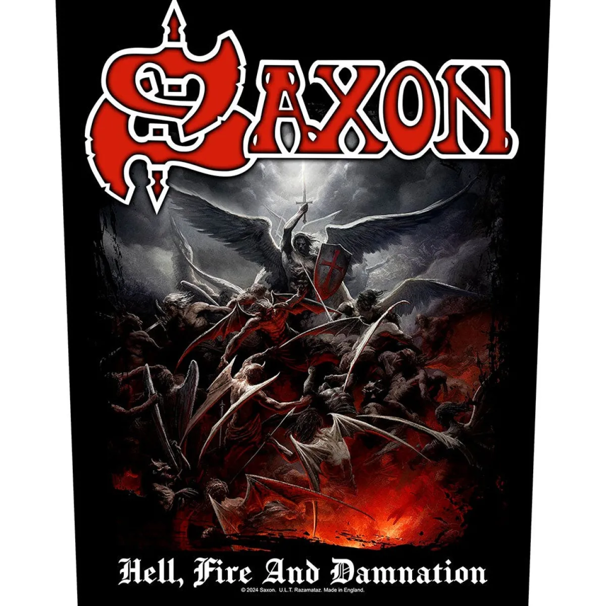 Hot Saxon: Hell, fire and damnation - Selkämerkki Saxon|Selkämerkit