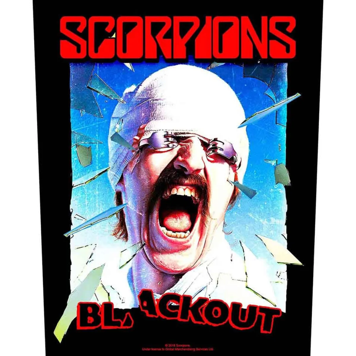 Outlet Scorpions Blackout - Kangasmerkki, selkä Scorpions|Selkämerkit