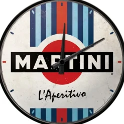 Clearance Seinäkello - Martini L'Aperitivo Racing Stripes Isälle|Kellot