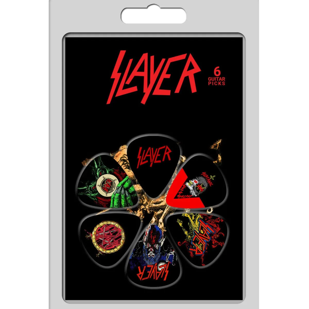 Outlet Slayer: Album Covers - Plektrasetti 6kpl Plektrasetit|Slayer