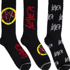 New Slayer: Logos - Sukkasetti kitararasiassa, 3-pack Sukat|Slayer