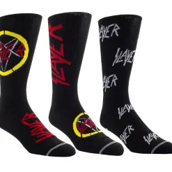 New Slayer: Logos - Sukkasetti kitararasiassa, 3-pack Sukat|Slayer