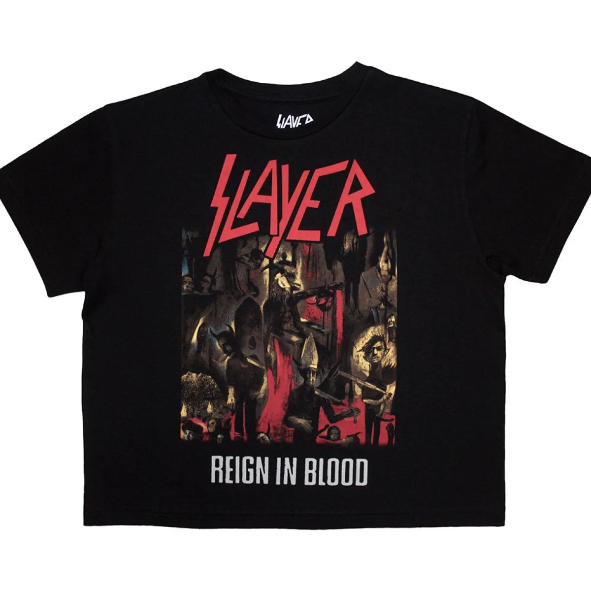 Discount Slayer: Reign In Blood - Crop Toppi T-Paidat|Slayer
