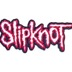 Slipknot cut out logo red border - Kangasmerkki Kangasmerkit|Slipknot