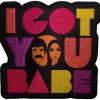 Hot Sonny & Cher I Got You Babe Faces - Kangasmerkki Kangasmerkit|Sonny & Cher