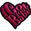 Sonny & Cher I Got You Babe Heart - Kangasmerkki Kangasmerkit|Sonny & Cher