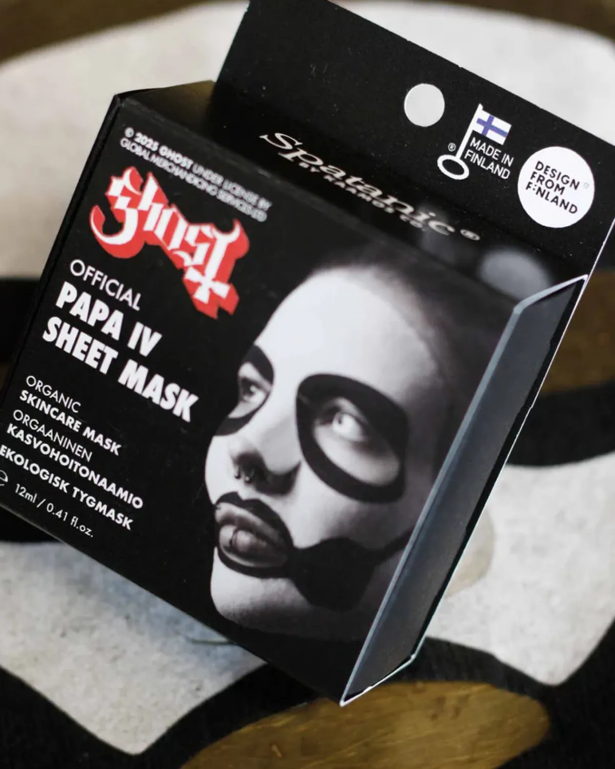 Clearance Spatanic Ghost Papa IV, kasvonaamiosetti 1kpl Goottikamaa|Festarikamaa