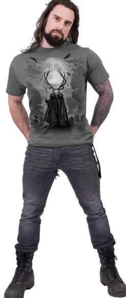 New Horned Spirit - T-paita, charcoal T-Paidat