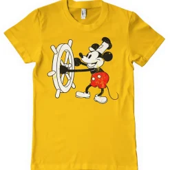 Discount Steamboat Willie - T-paita, keltainen Mickey Mouse|T-Paidat