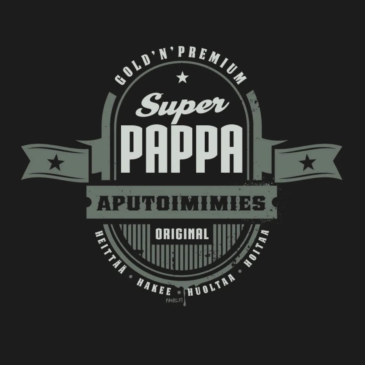 New Super-Pappa T-paita Isälle|Asenne T-Paidat