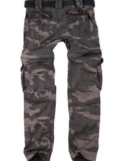 Best Surplus Trekking Premium - Naisten reisitaskuhousut, black camo Reisitaskuhousut|Camot
