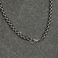 New Teräskaulaketju 3,5 mm, 60cm Kaulaketjut Ja -Nauhat|Bikerit