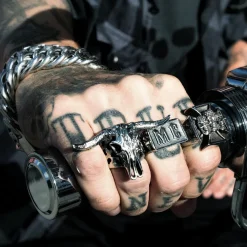 Sale Terässormus - Maltese Cross Skull Terässormukset|Sormukset