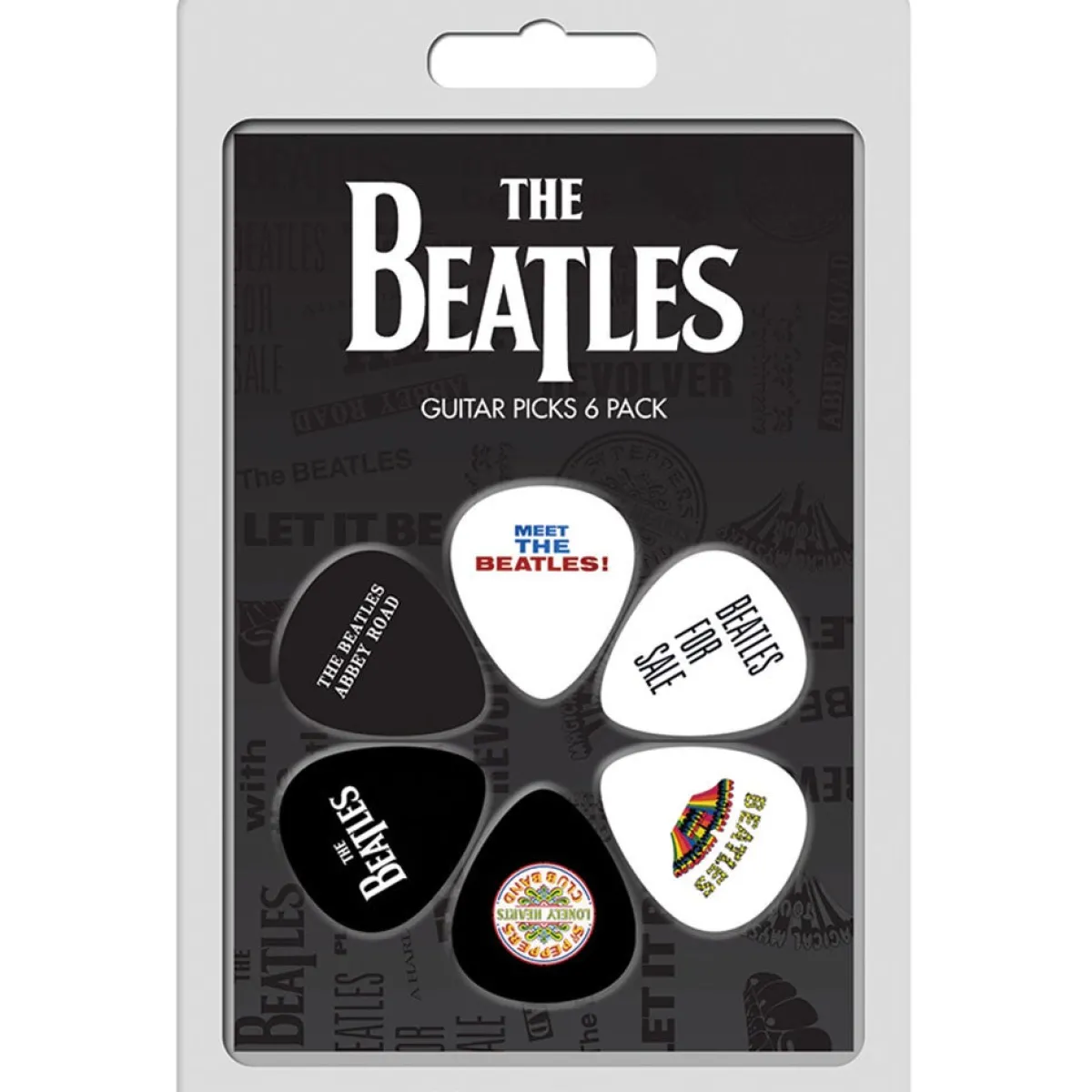 Outlet The Beatles Album Covers 1 - Plektrasetti 6kpl Plektrasetit|The Beatles