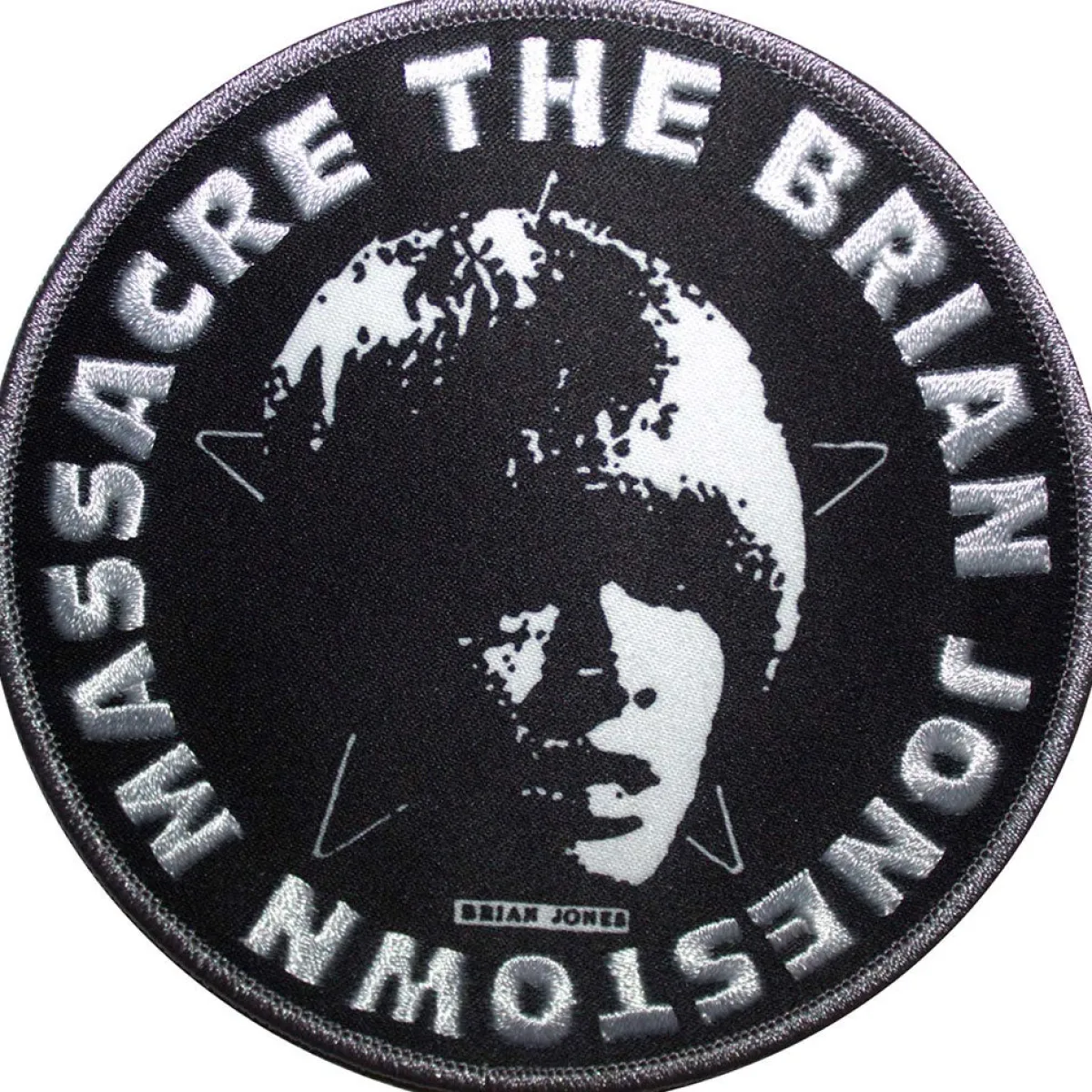 Hot The Brian Jonestown Massacre: Circle face black -Kangasmerkki The Brian Jonestown Massacre|Kangasmerkit